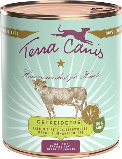 Terra Canis Våtfôr Kornfritt Kalv Med Persillerot Mango & Solbær 12 X 800 G