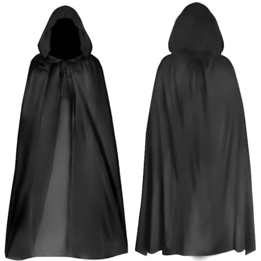 Halloween Dødskappe med Hette 180 cm JUN