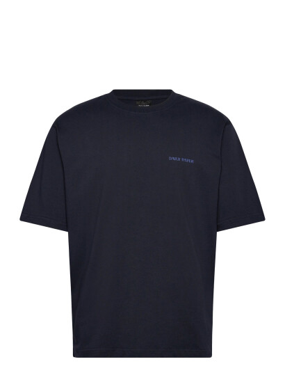 Daily Paper Candle Label Boxy Ss T-Shirt - Navy - L Daily Paper Candle Label Boxy Ss T-Shirt - Navy - L