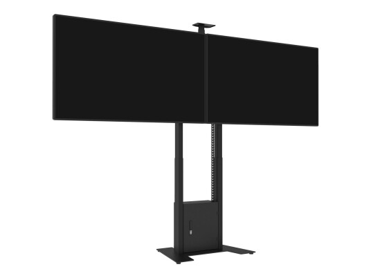 Multibrackets M Motorized Floorbase - elektrisk løfteinnretning - for 2 LCD-skjermer / videokonferansekamera - svart