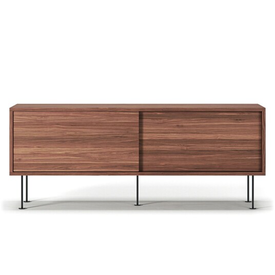 Decotique Vogue Mediabenk Med Ben 136 Cm / Svart TV benker og mediebenker sfinér Valnøtt 194013 308810 308809