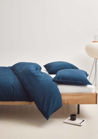 Marc"o Polo Senja Deep Blue Duvet Cover 140X200+60X63 Marc"o Polo Senja Deep Blue Duvet Cover 140X200+60X63