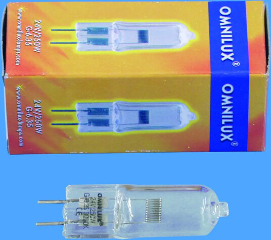 Omnilux EHJ 24V/250W G-6,35 50h 3000K