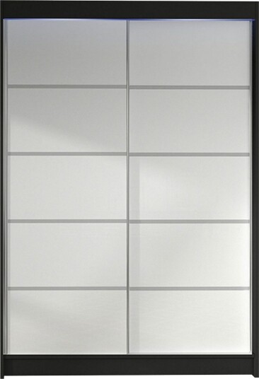 Liverpool Garderobe 120x200 cm - Hvit/Svart