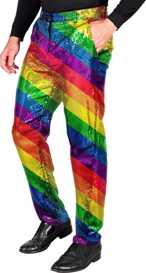 Widmann Paljettbukser Multi Pride Herre Small 12741