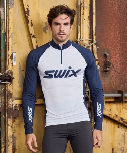 Swix Racex Dry Halfzip Herre Hvit S Swix Racex Dry Halfzip Herre Hvit S