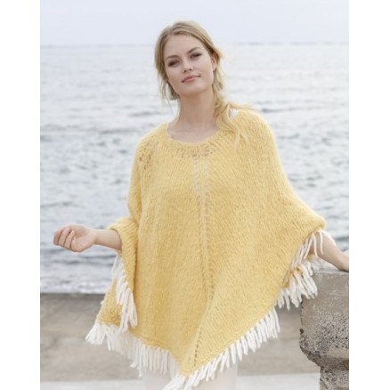 Â SoldansÂ av DROPS Design Poncho Strikkeoppskrift str S XXXL