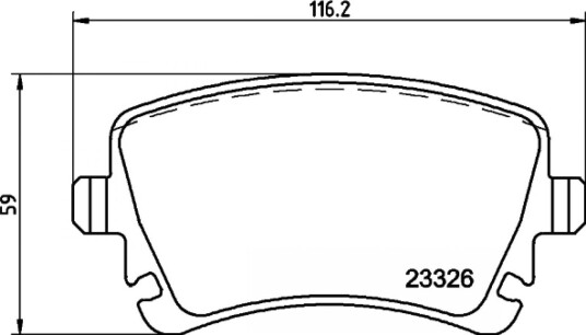 Bremseklosser HELLA 8DB 355 011-531