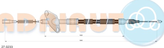 Tautrekk, håndbremse ADRIAUTO 27.0233