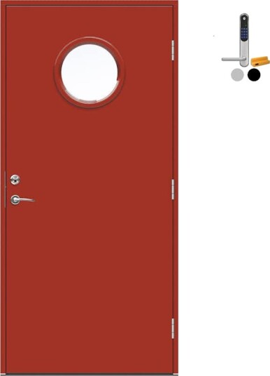 Ytterdør Swedoor Advance-Line Nordic Molde med Yale Doorman Classic Home
