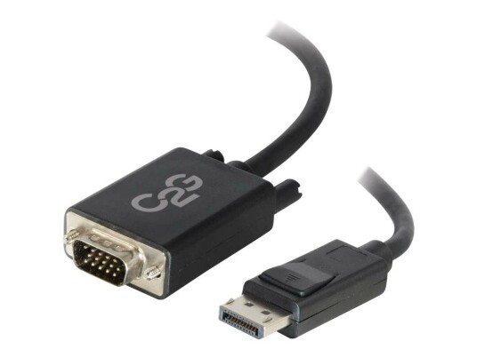 C2G 1m DisplayPort to VGA Adapter Cable - DP to VGA - Black - DisplayPort-kabel - 1 m