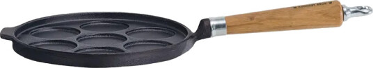 Ronneby Bruk Maestro pannekakepanne 7 pannekaker Ø25 cm med eikehåndtak Ronneby Bruk Maestro pannekakepanne 7 pannekaker Ø25 cm med eikehåndtak
