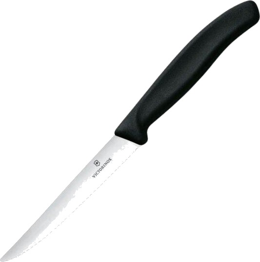 Victorinox Swiss Classic biffkniv / pizzakniv 11 cm svart