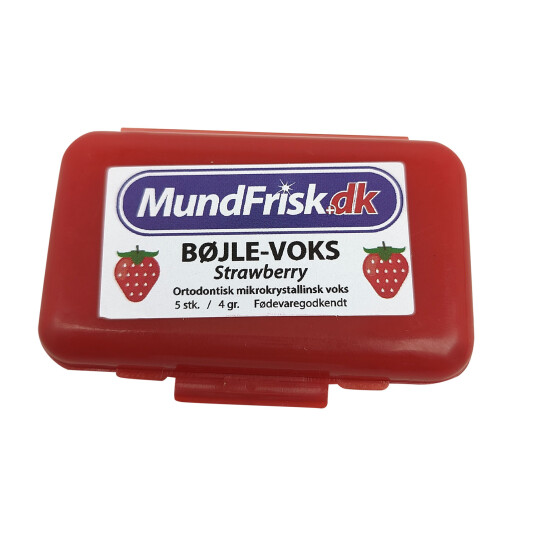 MundFrisk ortodontisk brakettvoks med smak STRAWBERRY MundFrisk ortodontisk brakettvoks med smak STRAWBERRY