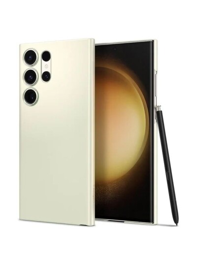 Spigen Samsung Galaxy S23 Ultra Deksel Airskin Shiny Cream