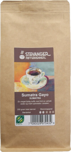 Sumatra Gayo 250g økologisk Sumatra Gayo 250g økologisk
