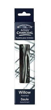 Winsor Willow Charcoal 12 st Blandade storlekar