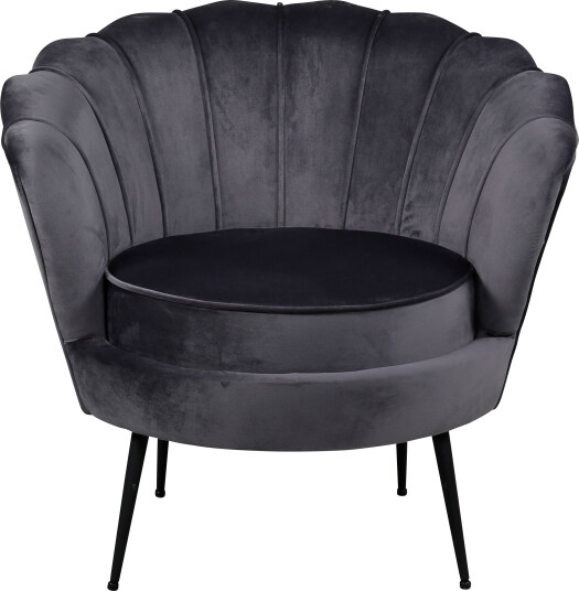 Nice lenestol velour grå.