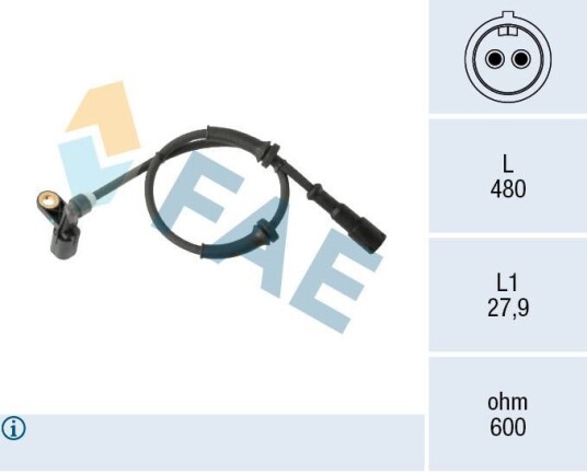 ABS sensor FAE 78574