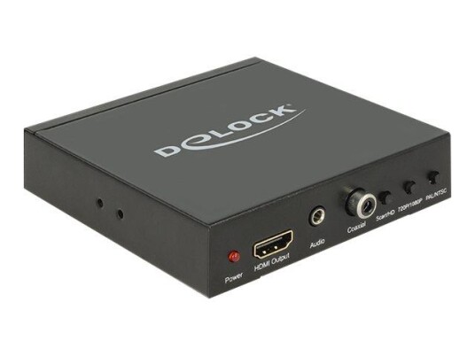 Delock HDMI til SCART Video Converter med Scaler - 1m svart kabeladapter Delock HDMI til SCART Video Converter med Scaler - 1m svart kabeladapter