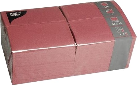 Papstar 84577 Bordeaux Tørkepapir Monokromatisk 46 G/M² 330 Mm 330 Mm