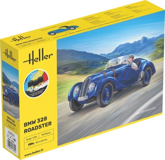 Heller Startsett 1/24 BMW 328 Roadster