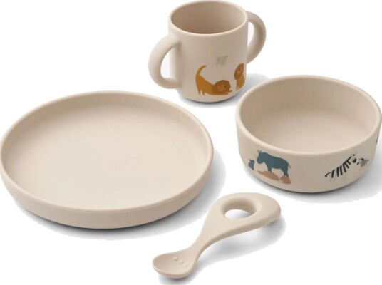 Liewood Vivi Printed Tableware Set Flerfarget