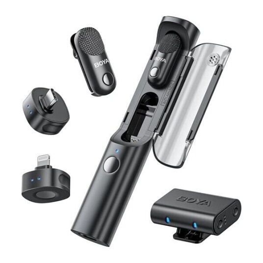 Boya Magic 02 Trådløs Mikrofon med USB-C og 3.5mm