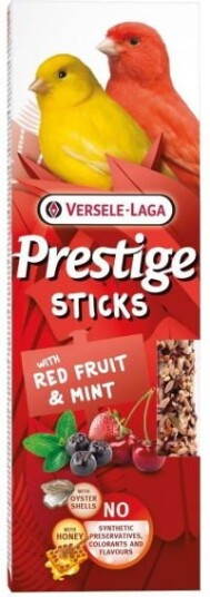 Versele-Laga Prestige Sticks Canaries Røde Bær & Mynte 60 G