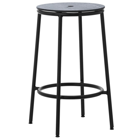 Normann Copenhagen Circa Barstool 65 cm Black Steel Barstol Black Oak Normann Copenhagen Circa Barstool 65 cm Black Steel Barstol Black Oak