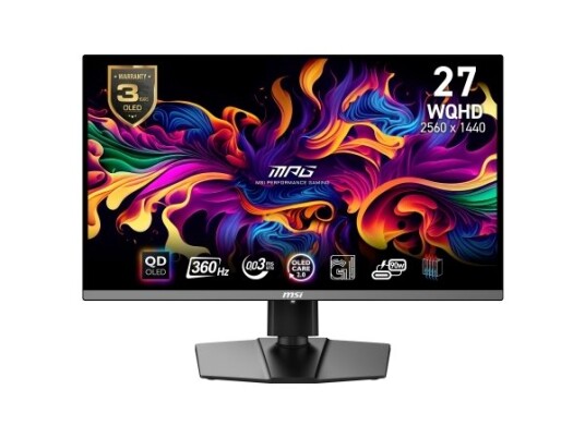 Msi MPG 271QRXDE QD-OLED Gaming PC Skjerm 26.5" 2560x1440 360Hz Sort Msi MPG 271QRXDE QD-OLED Gaming PC Skjerm 26.5" 2560x1440 360Hz Sort