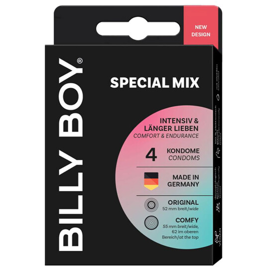 Billy Boy Condoms Special Mix Intensive und longer lieben 52 mm. 4 pcs.