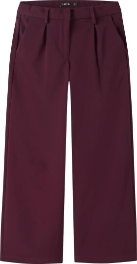 LMTD Nlfluis Nw Pleat Wide Pant Noos Burgundy 140 LMTD Nlfluis Nw Pleat Wide Pant Noos Burgundy 140