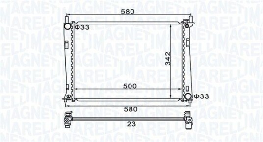 Radiator MAGNETI MARELLI 350213152600