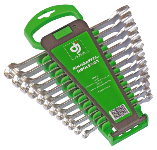 DJ TOOLS ringnøkkelsett 8-19mm 12 deler DJ TOOLS ringnøkkelsett 8-19mm 12 deler