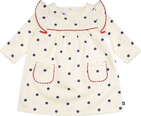 Petit Bateau Robes Ml Cream 67