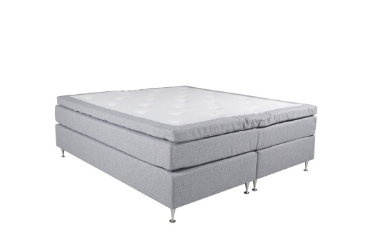 Venture Design Rättvik kontinental seng Lysegrå 160 cm Medium & fast Grå