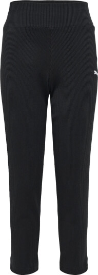 PUMA Ess Elevated High Waist Straight Leg Rib Pants G Black 152
