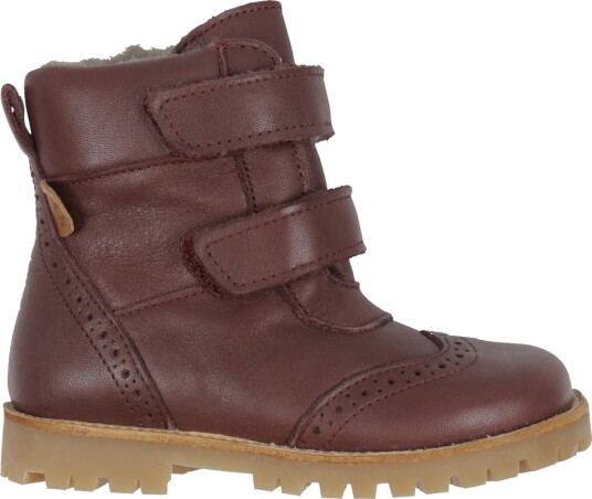 Pom Pom Vintersko   Broque Velcro Boot Tex   Deep Rouge m. F   Pom Pom   28   Vinterstøvler   Lilla