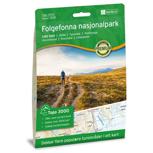 Folgefonna Nasjonalpark 1:50 000 Folgefonna Nasjonalpark 1:50 000