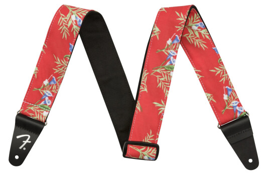 Fender 2" Hawaiian Strap, Rød Floral