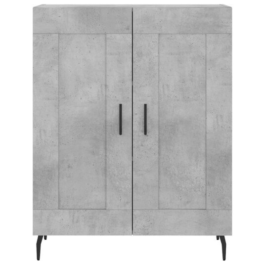 vidaXL Skjenk betonggrå 69,5x34x90 cm konstruert tre