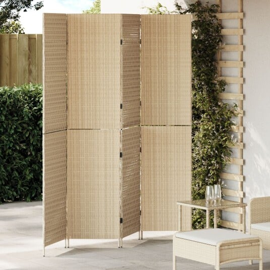  Romdeler Folding Manual Beige 196 x 200 cm polyrotting