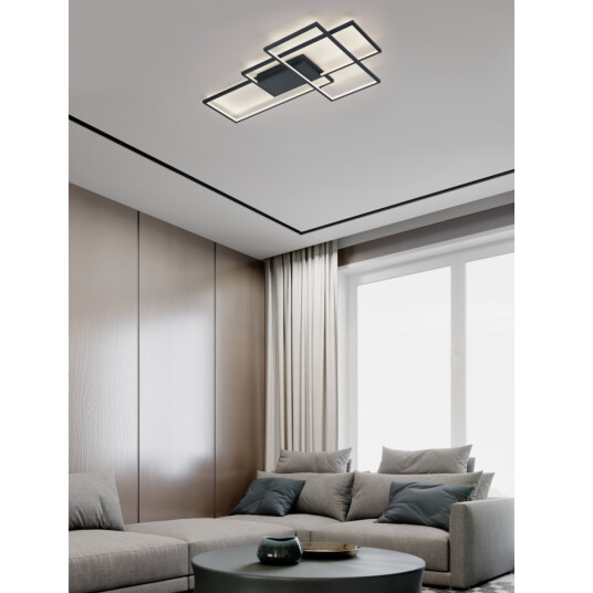 Trio Lighting Thiago taklampe - Antrasitt