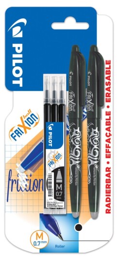 Geleroller Pilot Frixion Ball sett sort Geleroller Pilot Frixion Ball sett sort