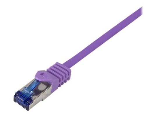 Logilink Professional Ultraflex Koblingskabel Rj-45 Hann Til Rj-45 Hann 7.5 M 6 Mm S/Ftp Cat 7 Kabel / Cat 6A Kontakter Halogenfri Formstøpt Uten Hindringer Purpur Ral 4005