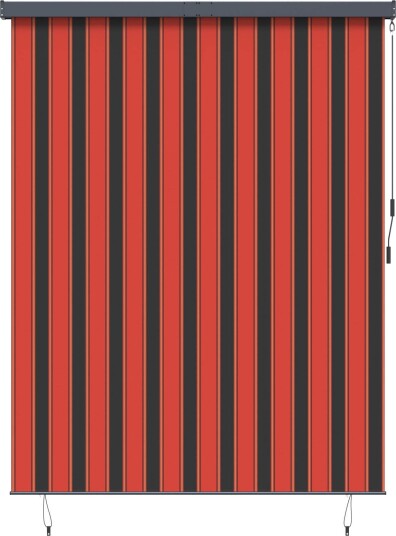  Utendørs Rullegardin oransje og brun 220 x 250 cm stoff