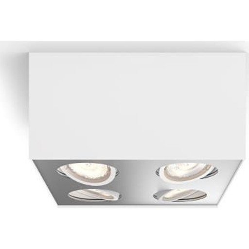 Philips myLiving firedobbelt takspot 4x4,5W warmglow - Hvit Philips myLiving firedobbelt takspot 4x4,5W warmglow - Hvit