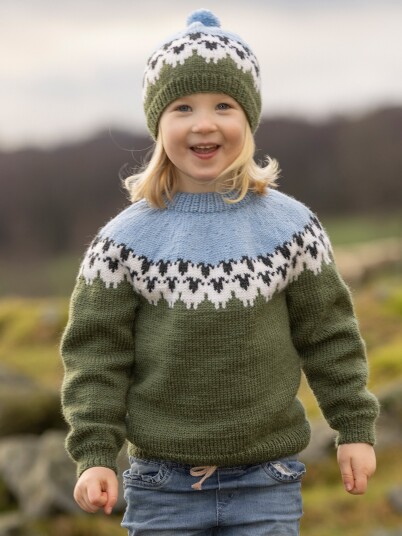 Viking Garn 2309 02B Flokken Genser Barn Viking Garn 2309 02B Flokken Genser Barn
