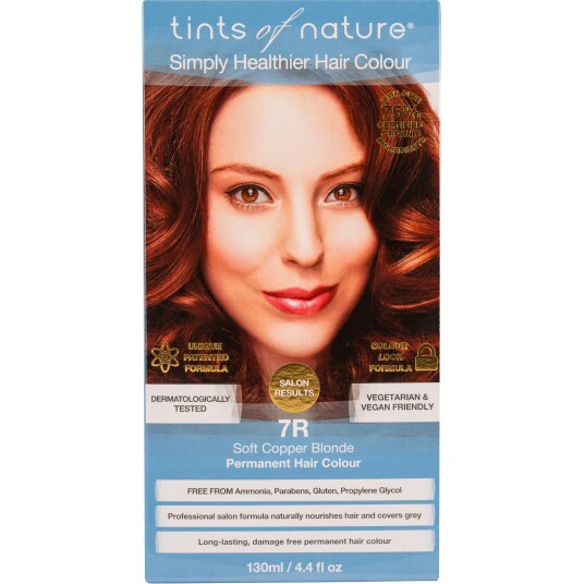Tints of Nature Soft Copper Blonde Permanent Hair Colour 7R  130 ml